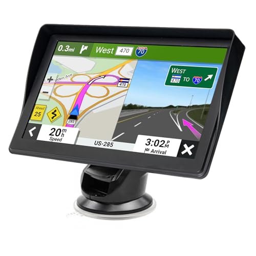 GPS Navigator for Car Truck RV - 7'' HD Touchscreen Navigation System