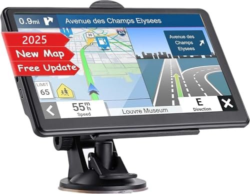 GPS Navigation for Car, Latest 2025 Map, 7 inch Touch Screen