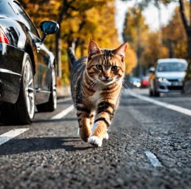 Why Do Cats Run in Front of Cars
