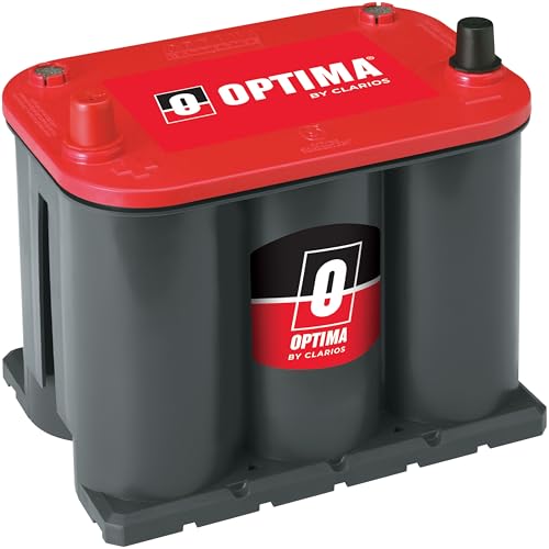 OPTIMA Batteries High Performance 25 RedTop Sealed AGM Car, Truck, and SUV Starting Battery, 720 CCA, SAE Terminal, Maintenance Free, Versitile Mounting
