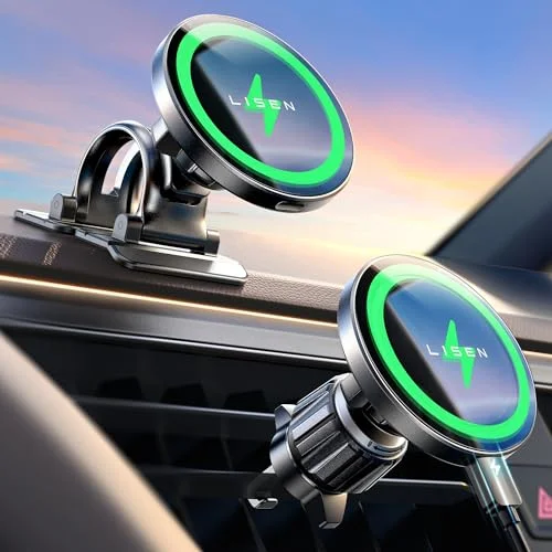 LISEN 15W MagSafe Car Mount Charger